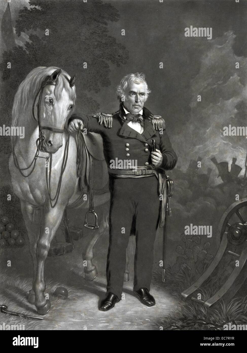 Major general zachary taylor president united from hi-res stock ...