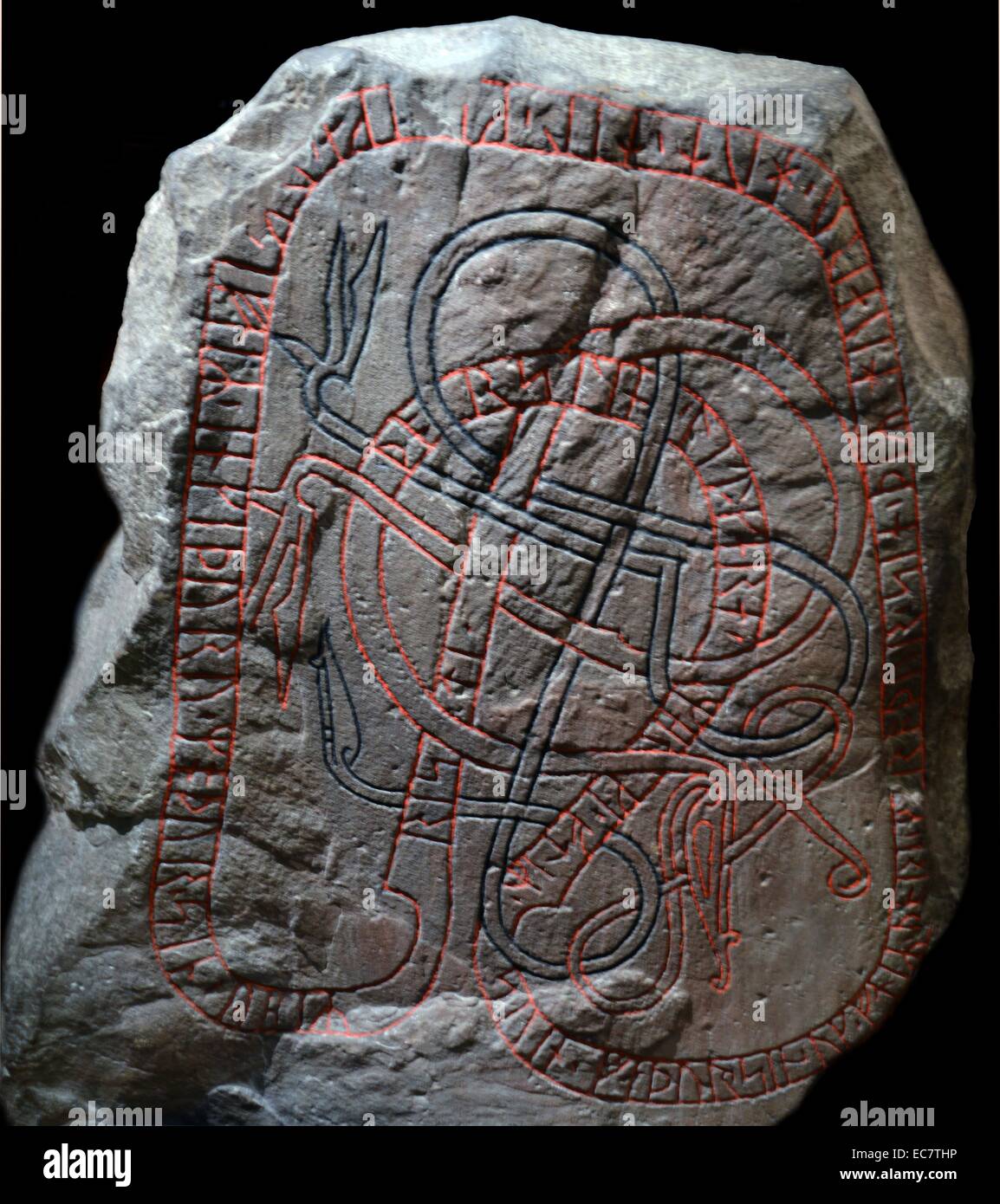 Swedish sweden runestone memory legacy engaving hi-res stock ...