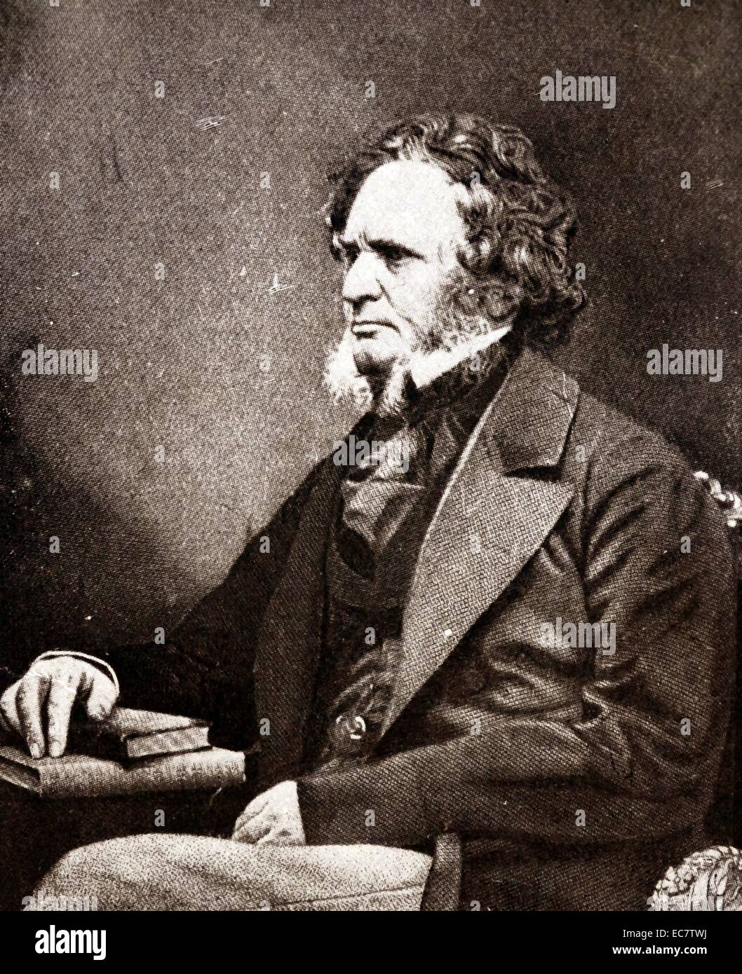 Earl of Derby (29 March 1799 – 23 October 1869)  English statesman;   three times Prime Minister of the United Kingdom;   and to date the longest serving leader of the Conservative Party. Stock Photo