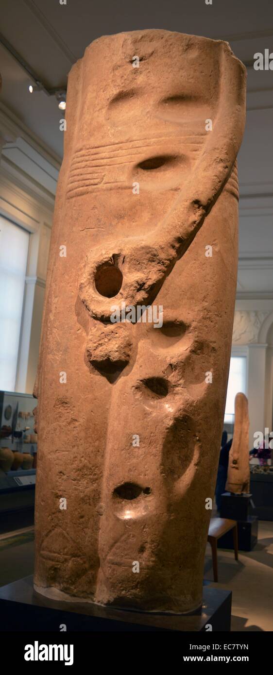 Colossal statue god limestone temple of min koptos hires stock