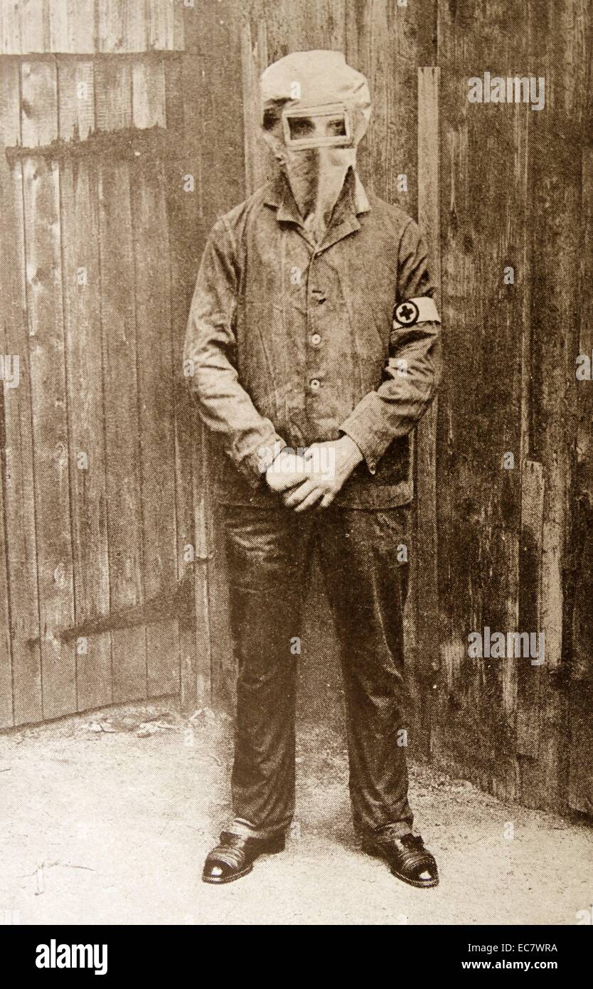 First aider in London trained for service at the front line during world war one Stock Photo Alamy