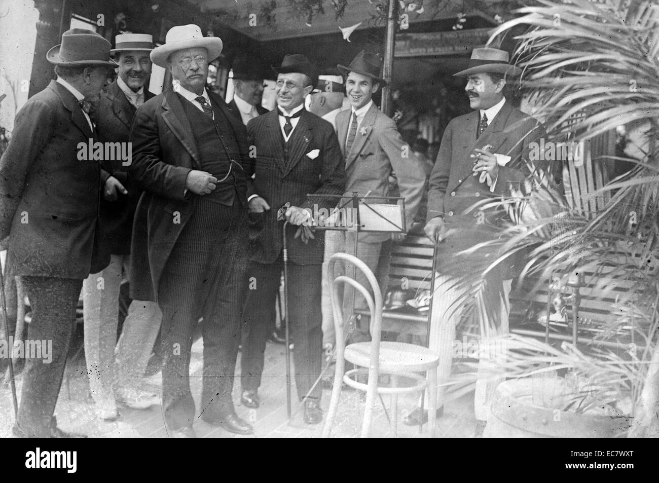 President Theodore Roosevelt (1858-1919) in Rio de Janeiro, Brazil before the Roosevelt-Rondon Scientific Expedition to the Amazon River which began in 1913 Stock Photo