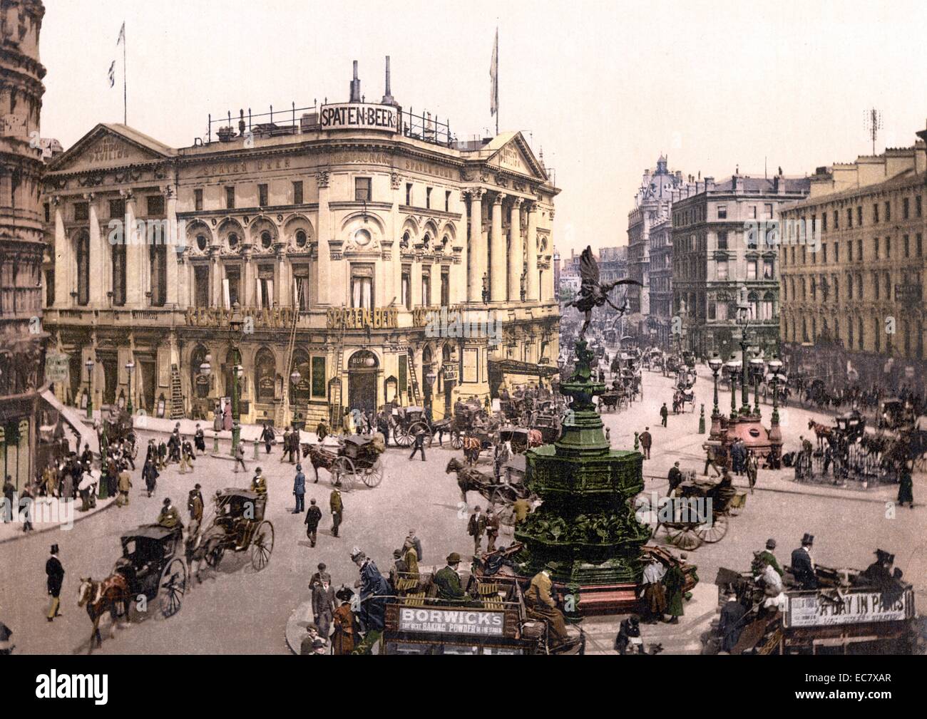 Piccadilly Circus, London, England between ca. 1890 and ca. 1900 Stock Photo