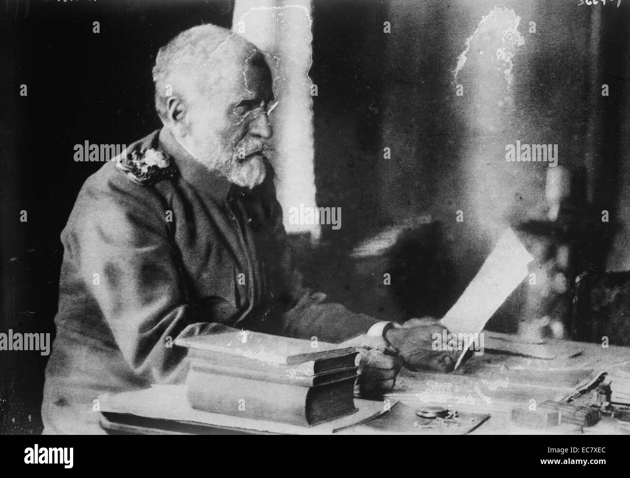 Radomir Putnik Chief of  the Serbian Army during the Balkan Wars and World War One Stock Photo