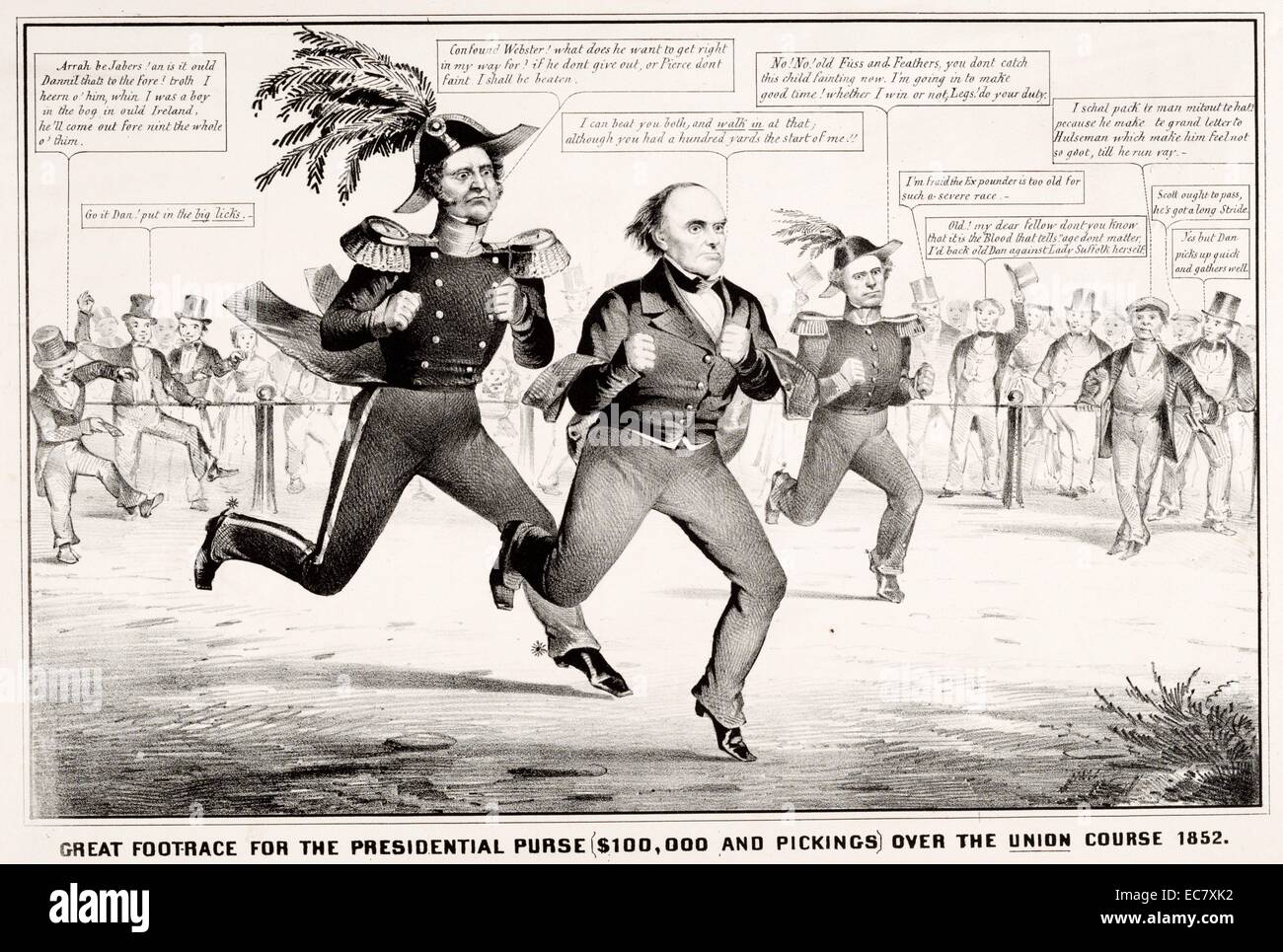 Satire on presidential election of 1852