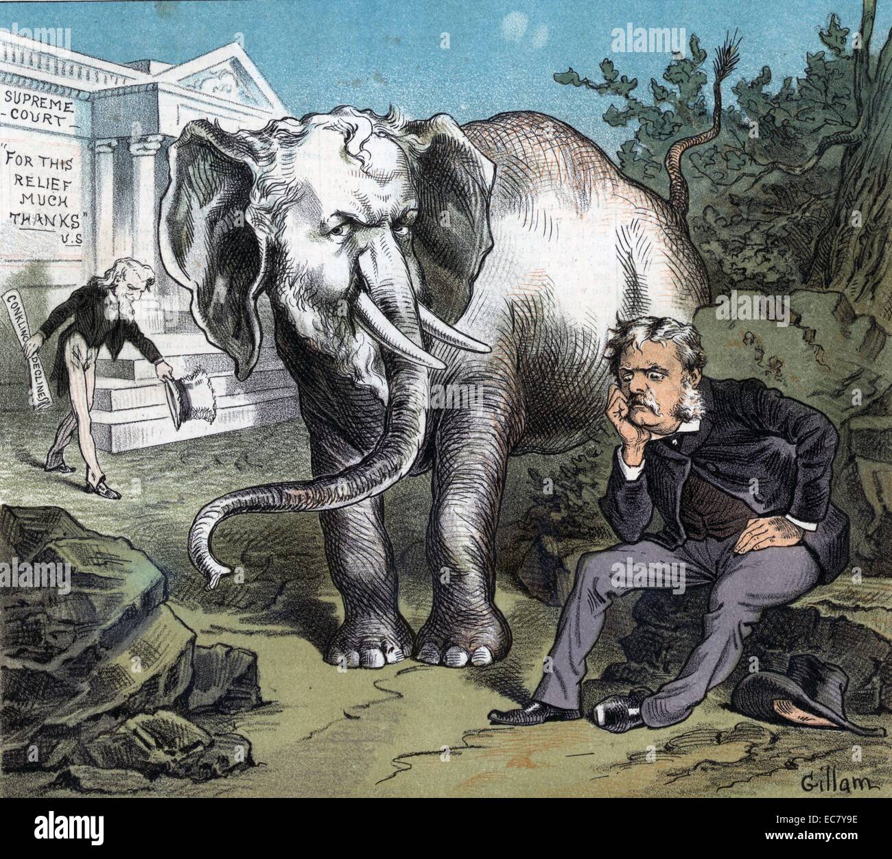 Arthur's awkward 'white elephant'' President Chester A. Arthur sitting
