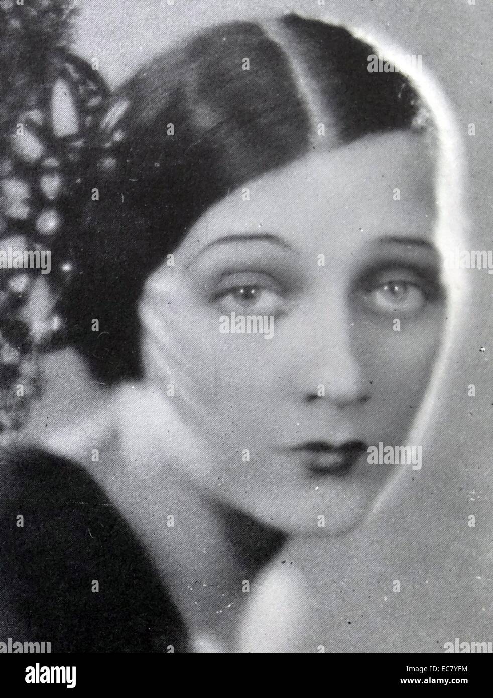 Barbara La Marr (1896-1926) was known as 'The Girl who is too Beautiful'. Stock Photo