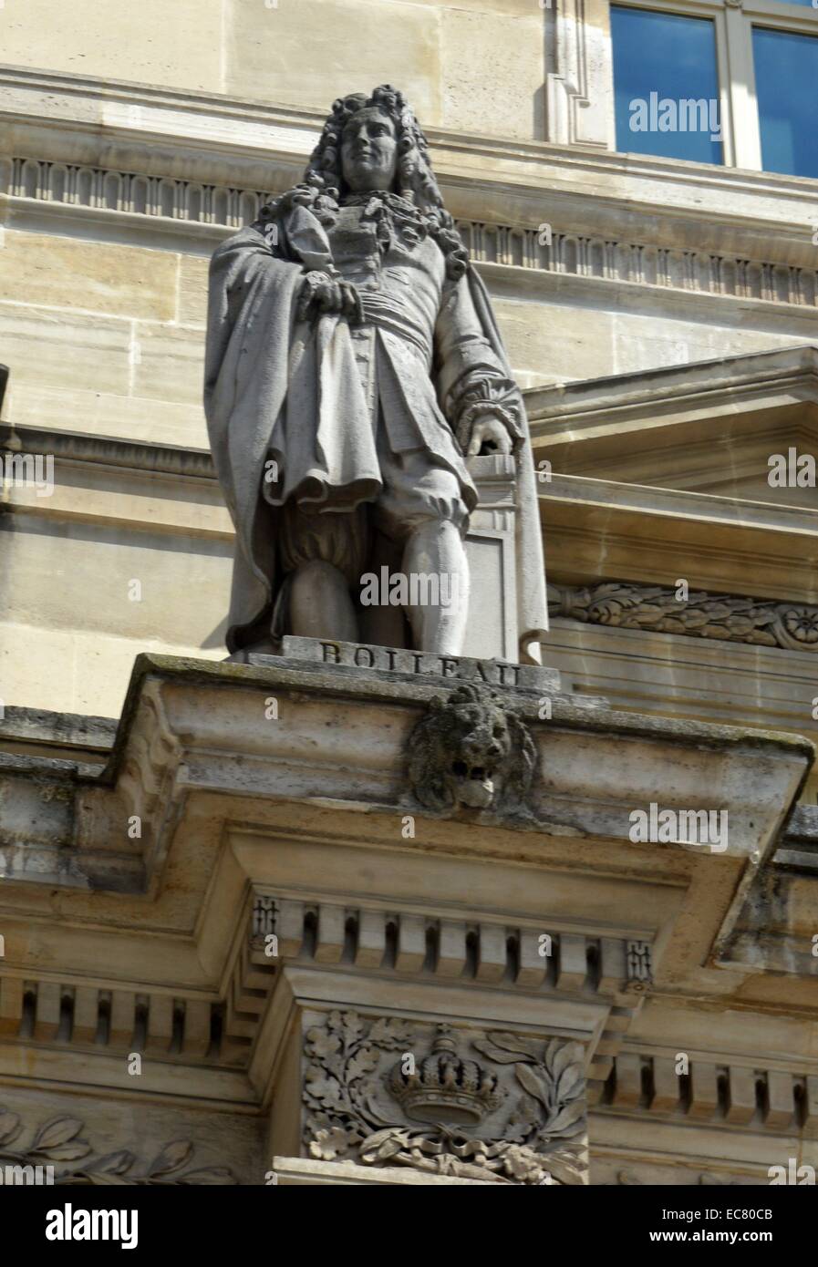 Marble statue of Charles Emile Seurre (1798-1858) Stock Photo