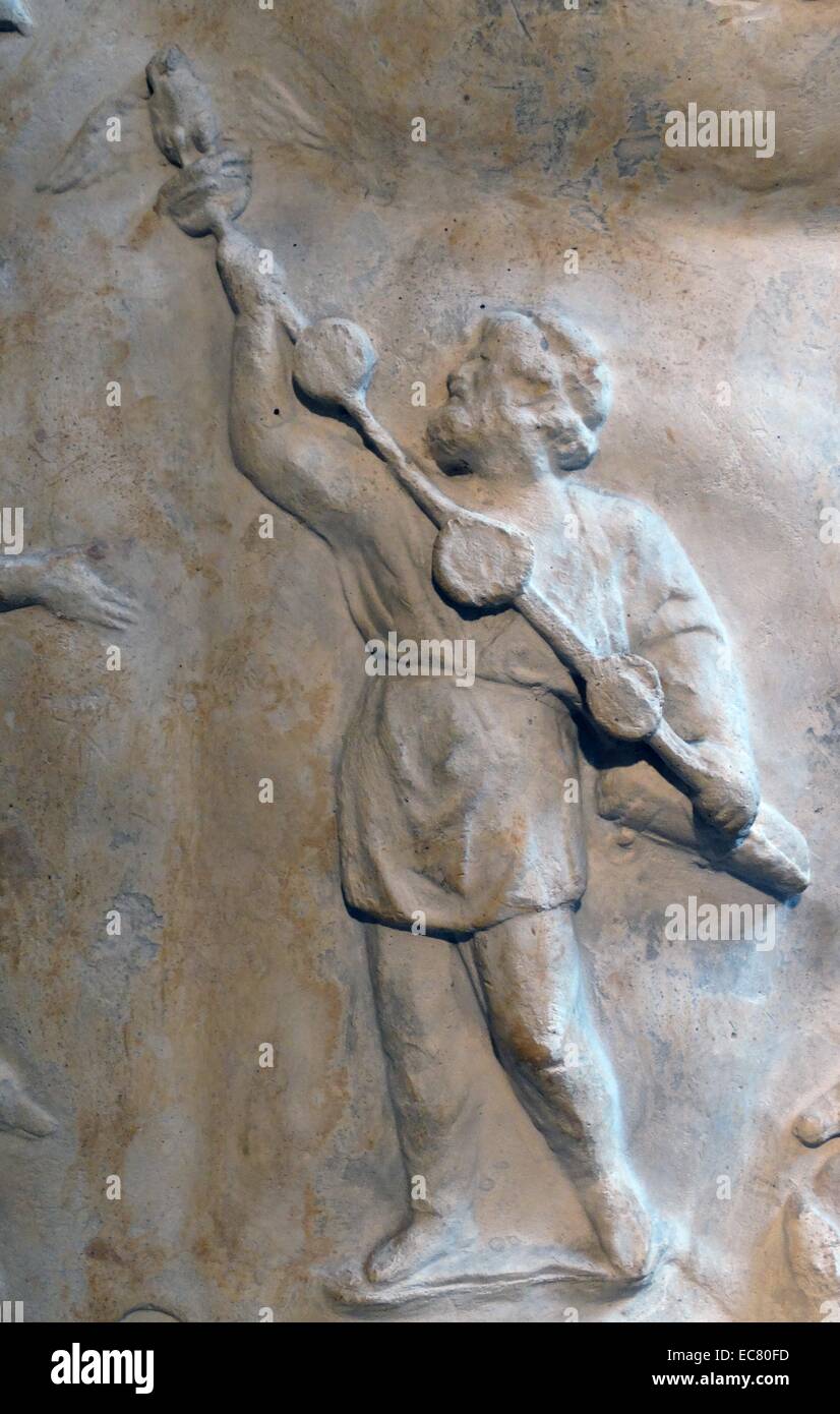detail from the statue of Augustus Prima Porta from the Villa Livia; near Rome 20 B.C. Stock Photo
