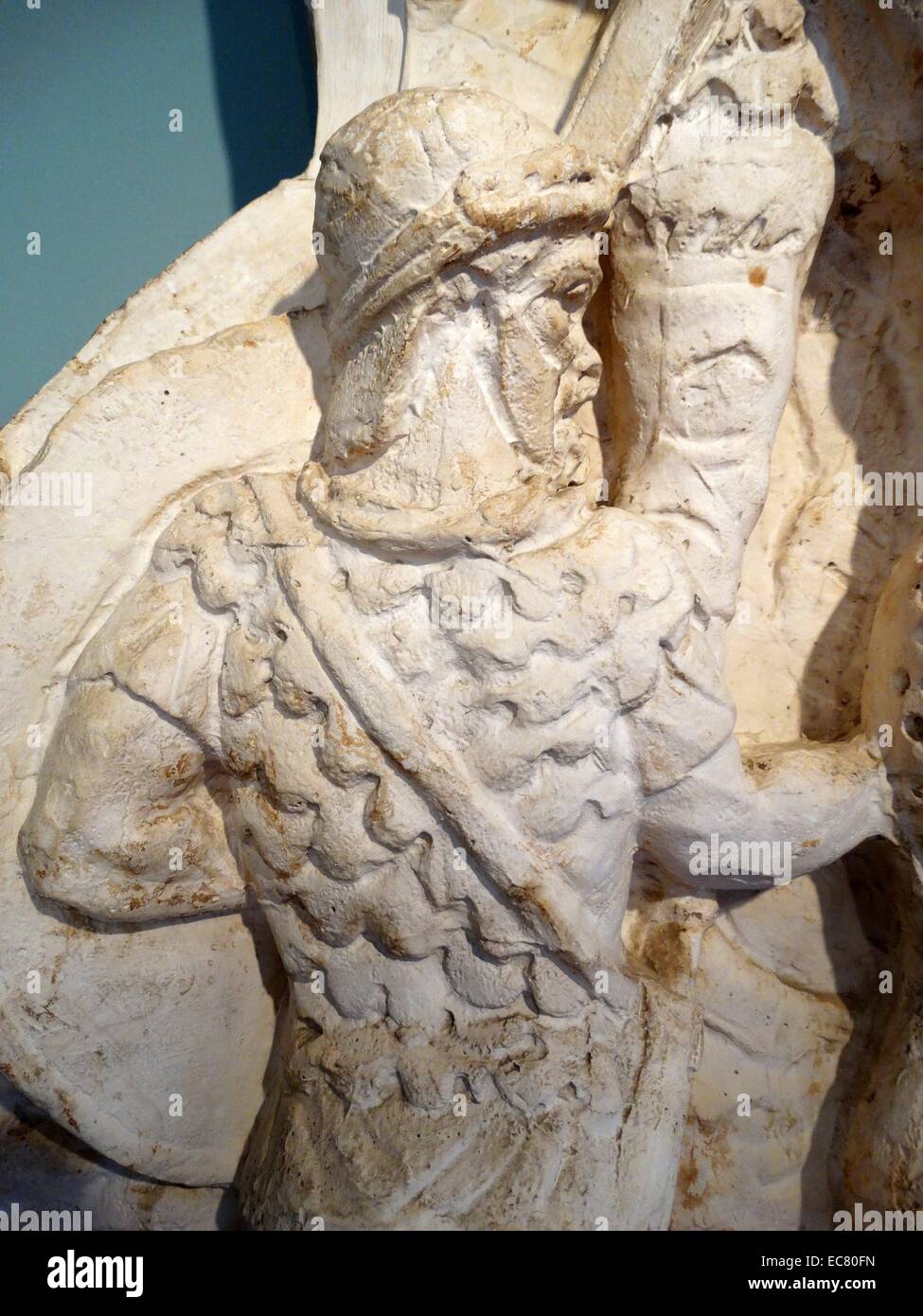 detail from the Column of Marcus Aurelius (Barbarian Embassy) circa 180-192 A.D. Stock Photo