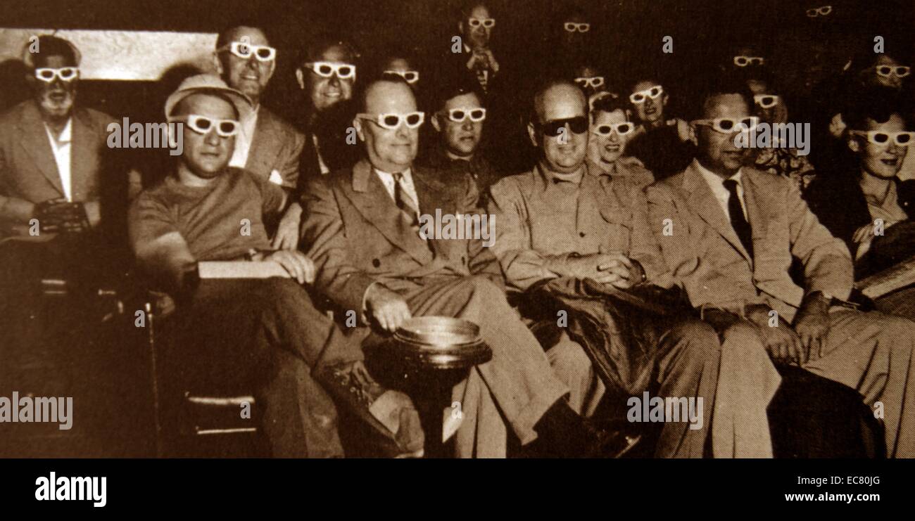 A 3-D audience. Stock Photo