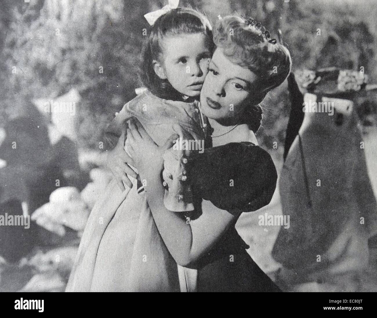 Meet Me In St. Louis, 1944 with Judy Garland and Margaret O'Brien. Stock Photo