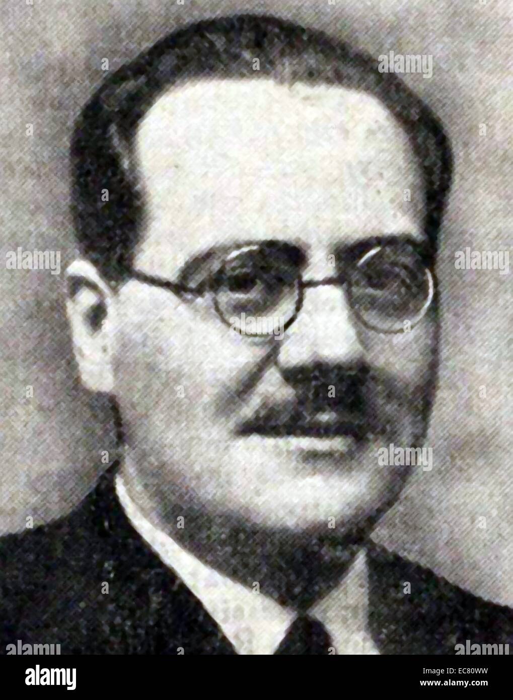 Juan Negrín y López (1892 –1956) was a Spanish politician and physician. He was a leader of the Spanish Socialist Workers' Party (PSOE) and served as finance minister. Stock Photo