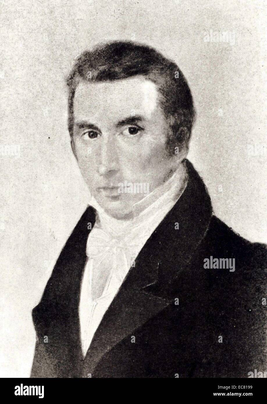 Nicholas Chopin (1771 – 1844) was a teacher of French language in Prussian- and Russian-ruled Poland, and father of Polish composer Frédéric Chopin. Stock Photo
