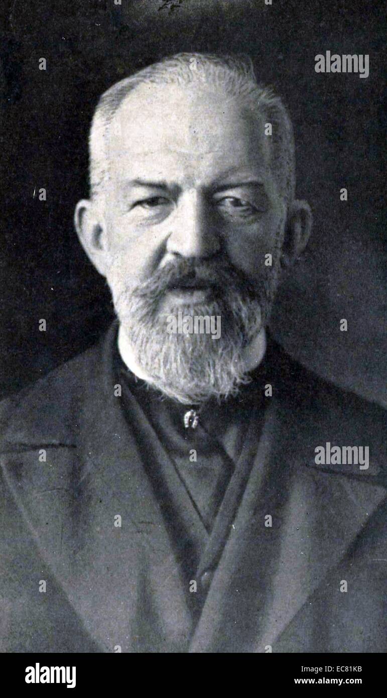 Photograph of Kazimierz Twardowski (1866-1938)  Polish philosopher and logician. Dated 1933 Stock Photo