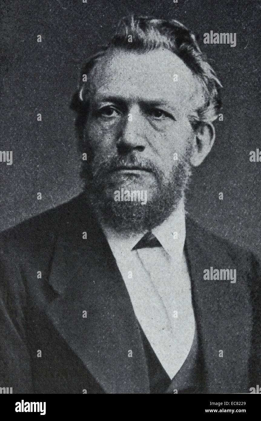 Emil du Bois-Reymond (7 November 1818 – 26 December 1896) was a German physician and physiologist, best known for discovering the nerve action potential. Stock Photo