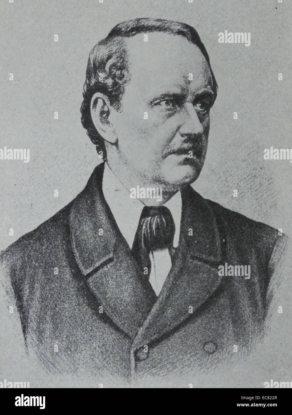 Matthias Jakob Schleiden (5 April 1804 – 23 June 1881) was a German botanist. He was best known for being a co-founder of the cell theory. Stock Photo