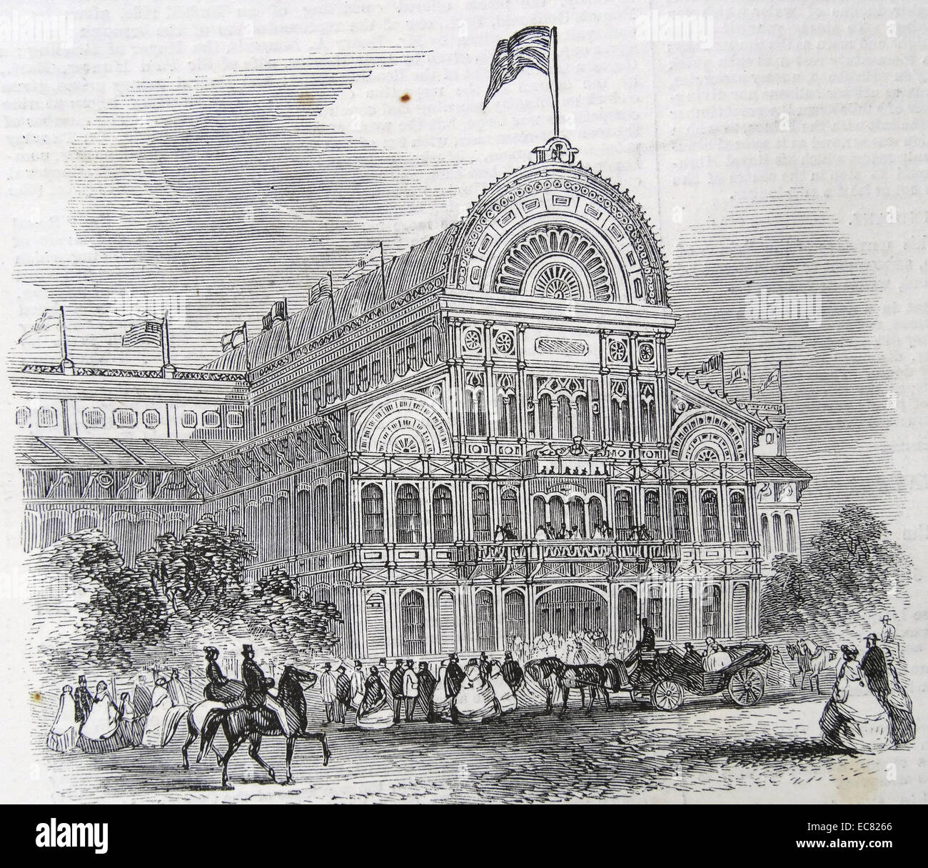 The Prince of Wales at Montreal; the Crystal Palace; opened by his Royal Highness on August 25th