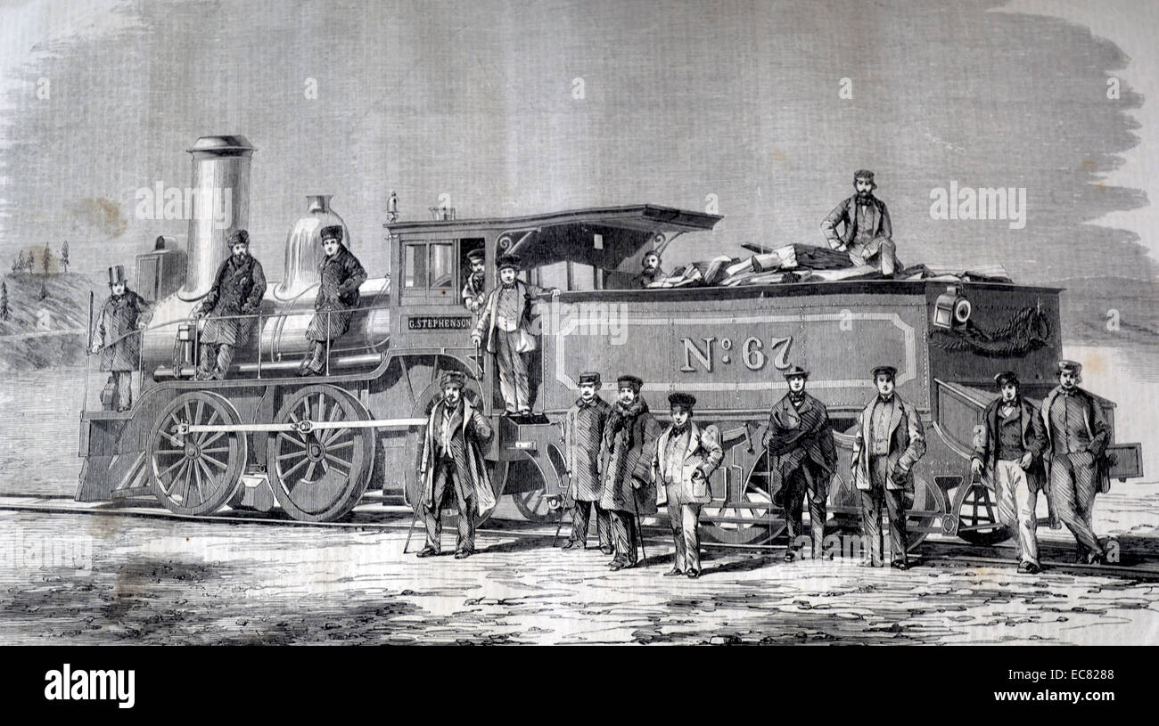 Stephenson Steam Engine For Railways B53