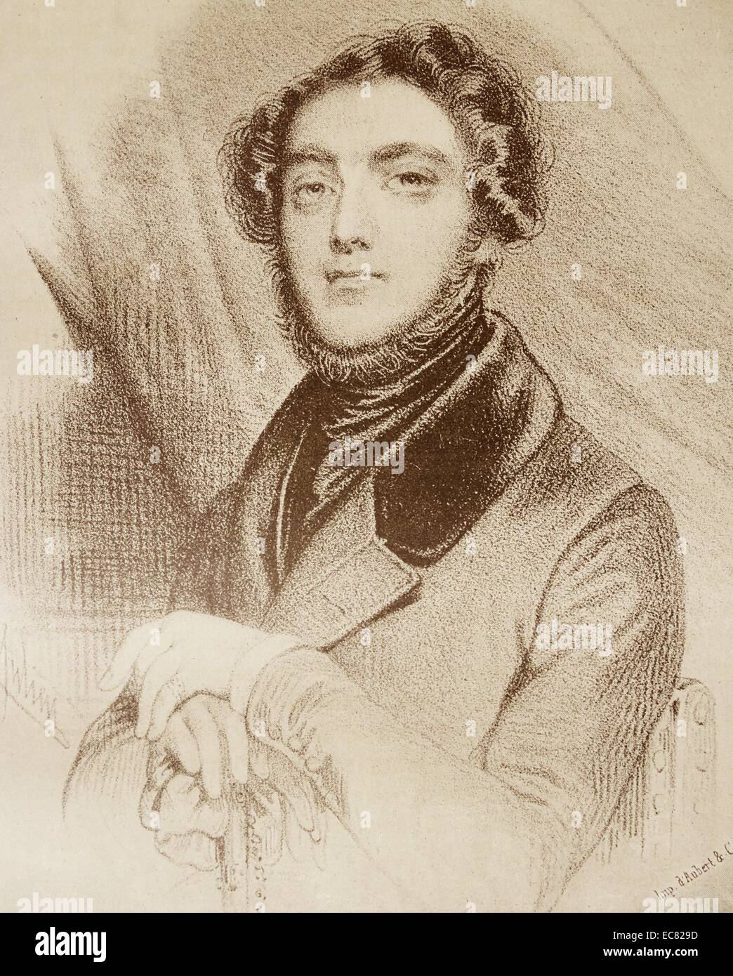 Joseph Marie Eugene Sue (1804 3 August 1857) French novelist Stock