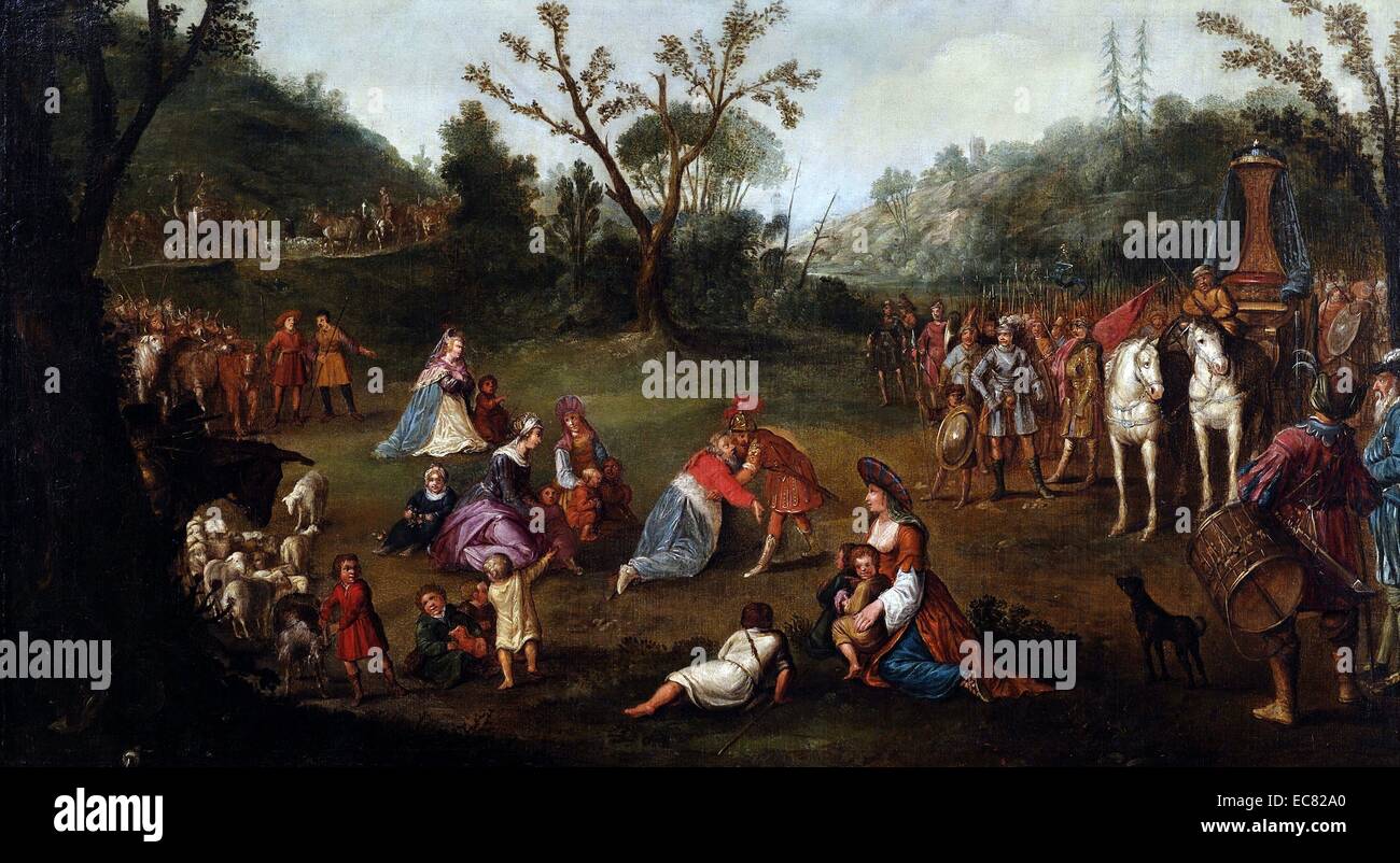 Persian surrender meeting alexander the great darrius family ancient