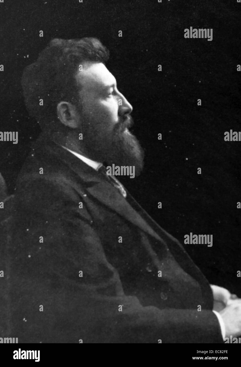Photograph of Alois Brandl (1855-1940) an Austrian-German philologist. Dated 1900 Stock Photo
