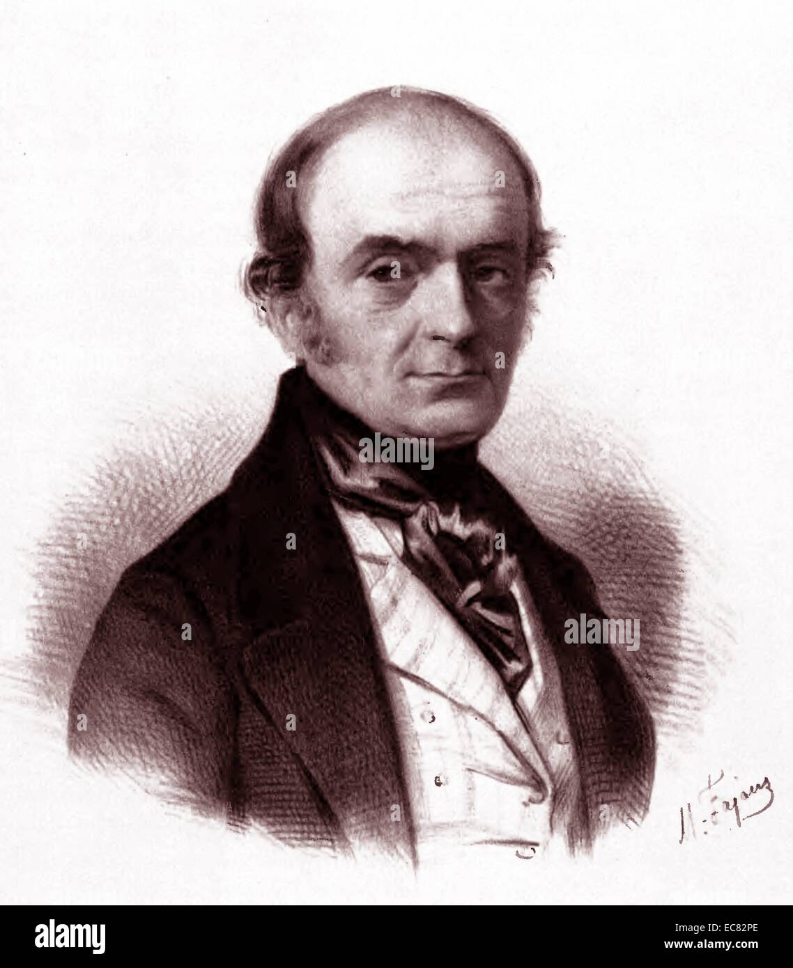 Józef Go?uchowski (1797–1858) was a Polish philosopher Stock Photo