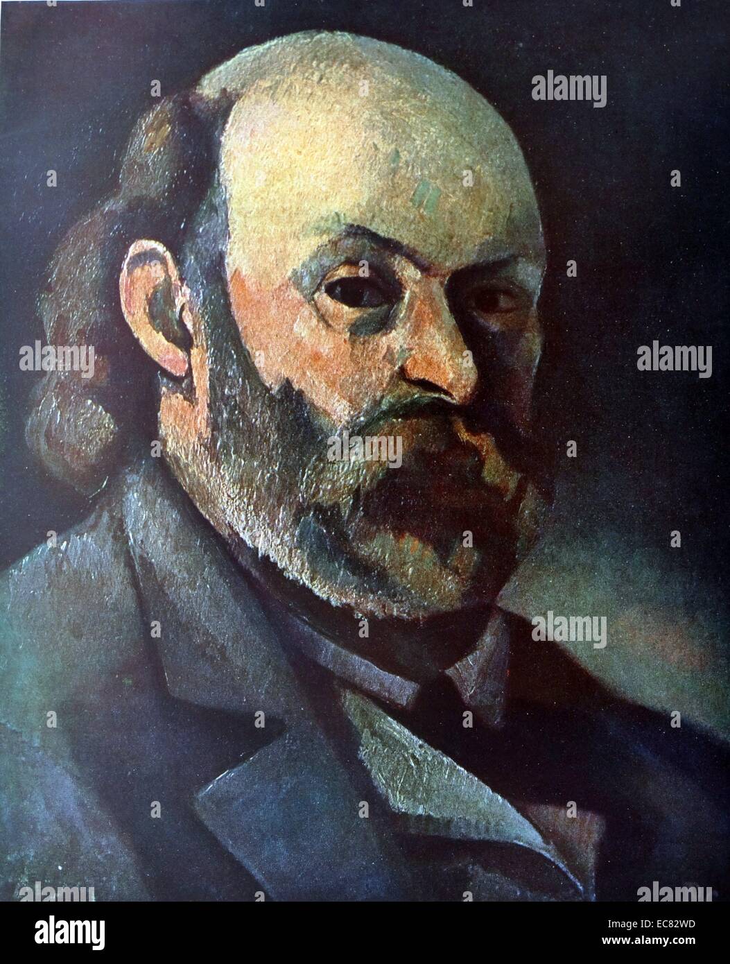 Self-portrait of Paul Cézanne (1839-1906) French artist and Post-Impressionist painter. Dated 1880 Stock Photo