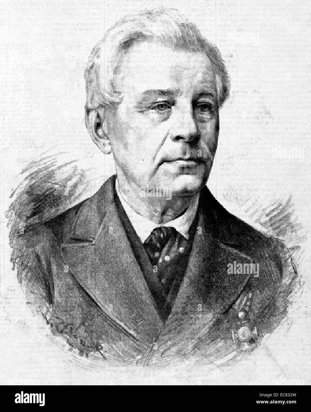 Francis Matthew Hilmar (1803 - 1881), Czech composer Stock Photo