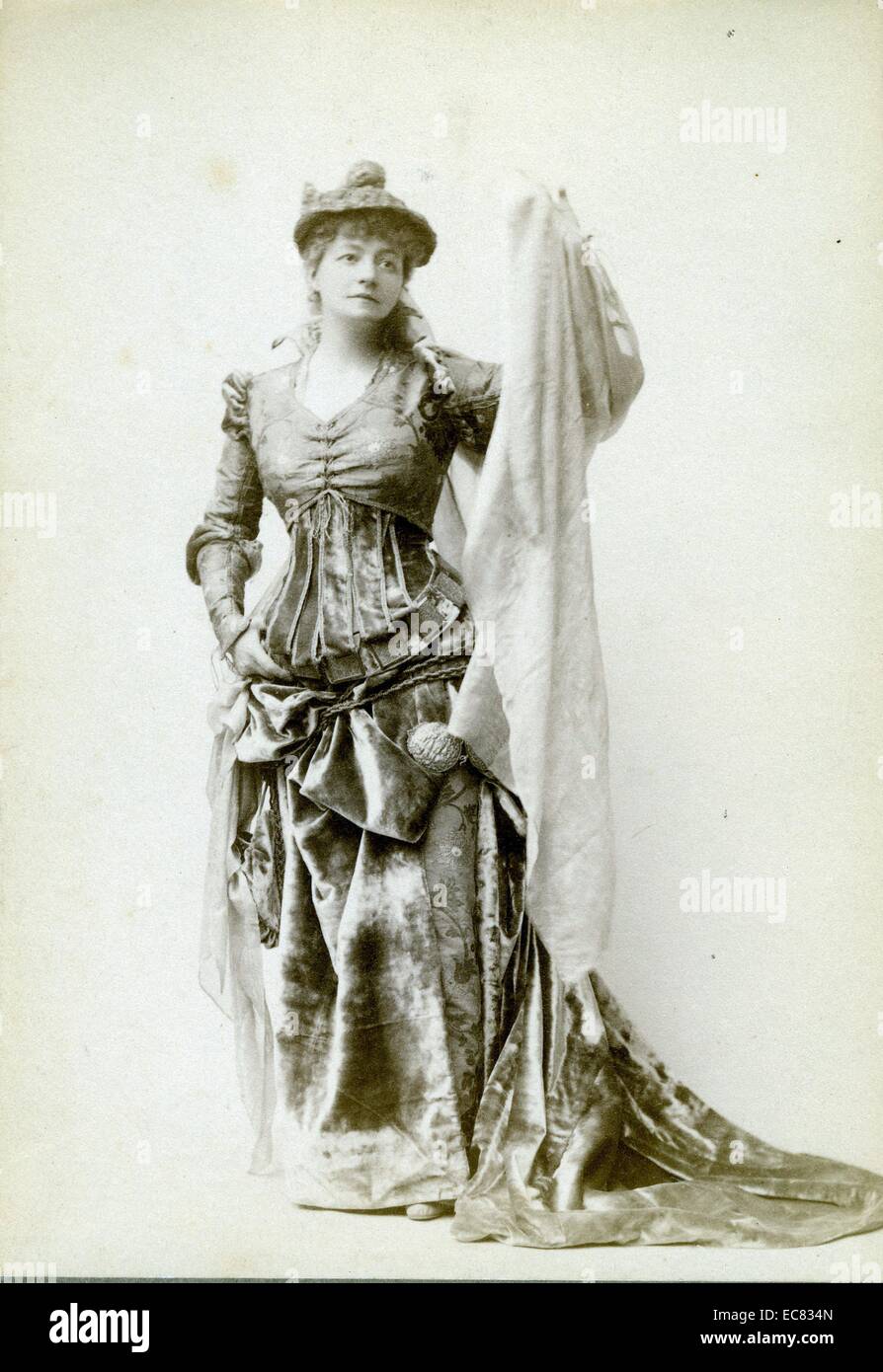 Helena Modjeska (1840 – 1909), polish actress who specialized in Shakespearean and tragic roles. Stock Photo