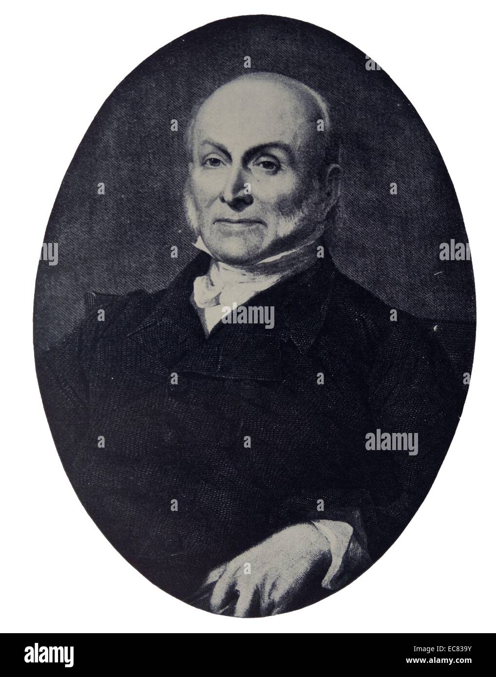 Portrait of John Quincy Adams (1767-1848) American statesman who served as the sixth President of the United States. He also served as a diplomat, a Senator and member of the House of Representatives. Dated 1829 Stock Photo