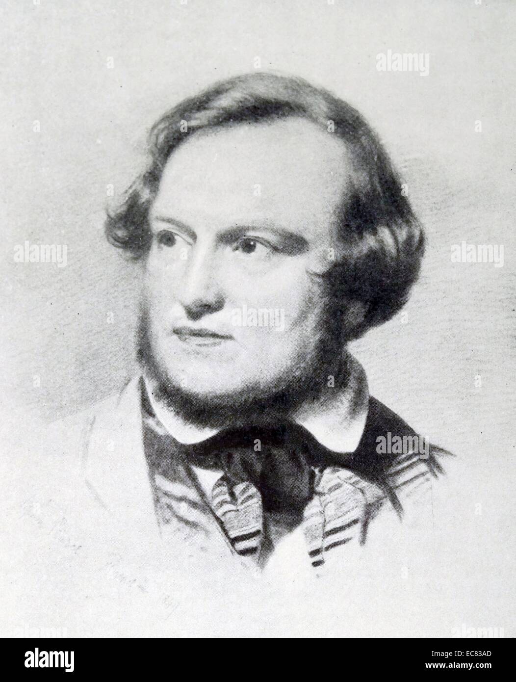 Portrait of Charles James Lever (1806-1872) Irish novelist. Dated 1854 Stock Photo