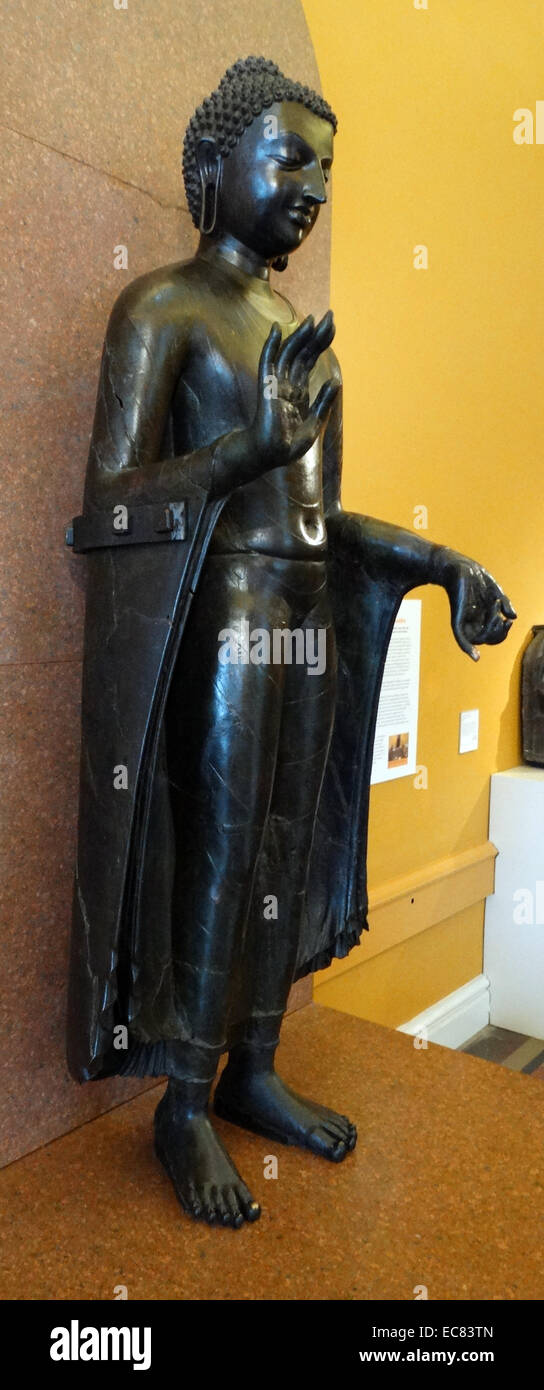 The Sultanganj Buddha. This statue was cast from copper during the