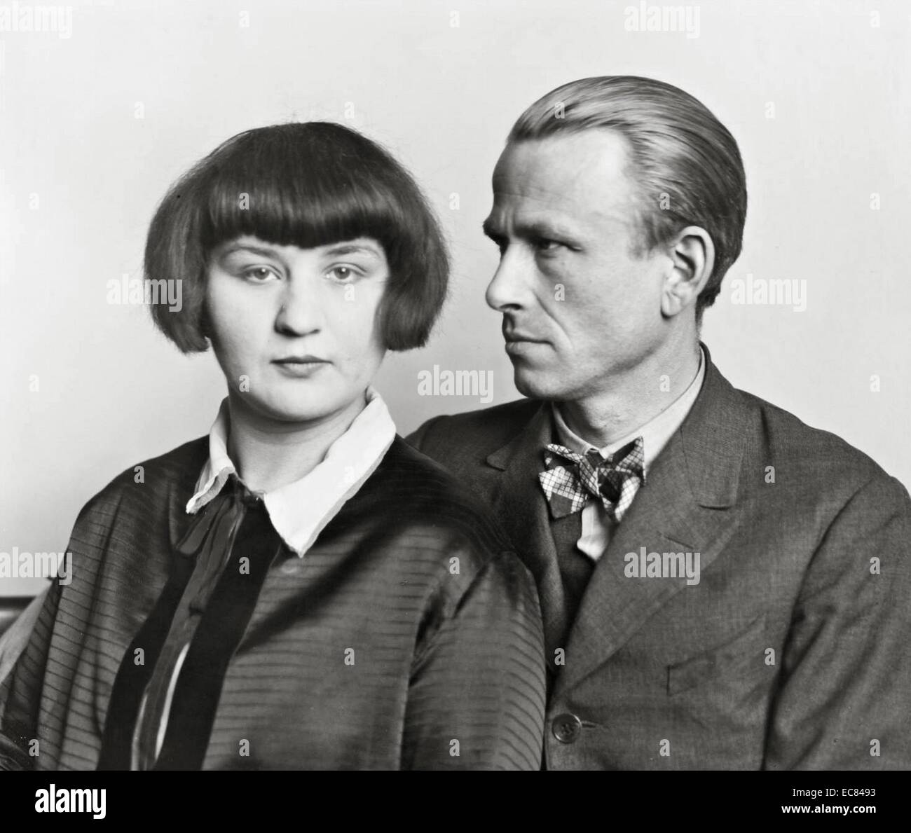 The German painter Otto Dix and his wife Martha, 1926 Stock Photo
