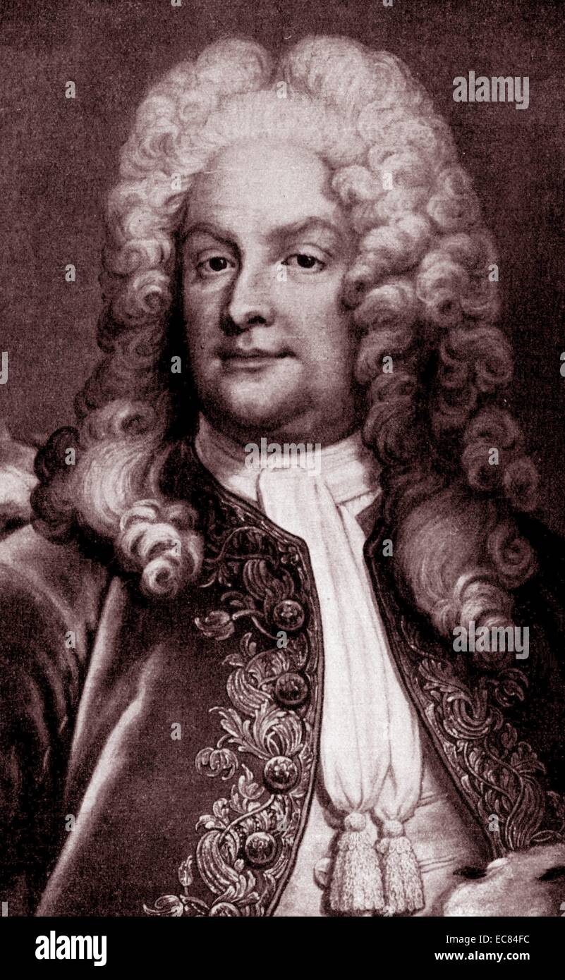 Portrait of Magnus Gabriel De la Gardie (1622-1686) Swedish statesman and military man. He became a member of the Swedish Privy Council. Dated 17th Century Stock Photo