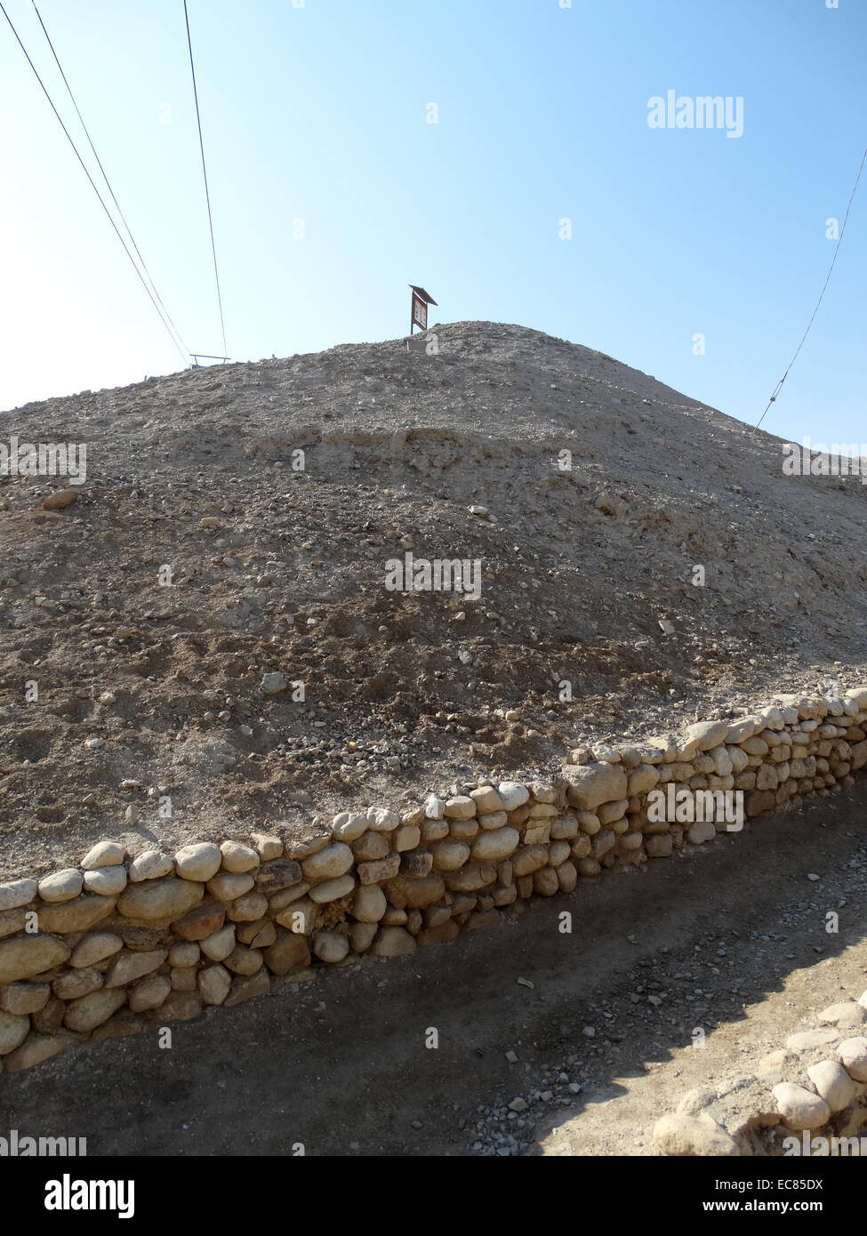 Ruins of ancient Jericho; located near the Jordan River in the West