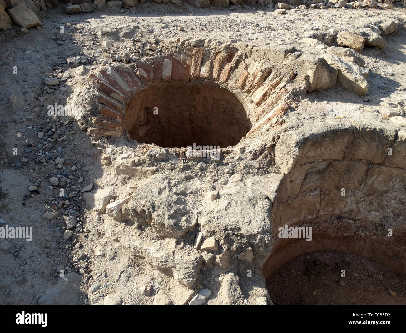 Ruins of ancient Jericho; located near the Jordan River in the West