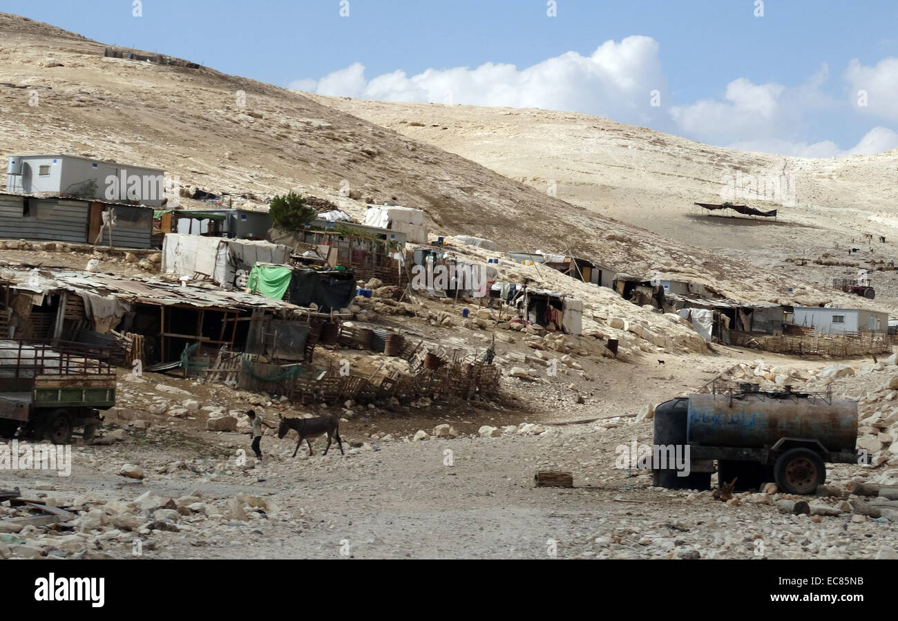 Bedouin Arab encampment near Jerusalem; Israel. The Bedouin are a