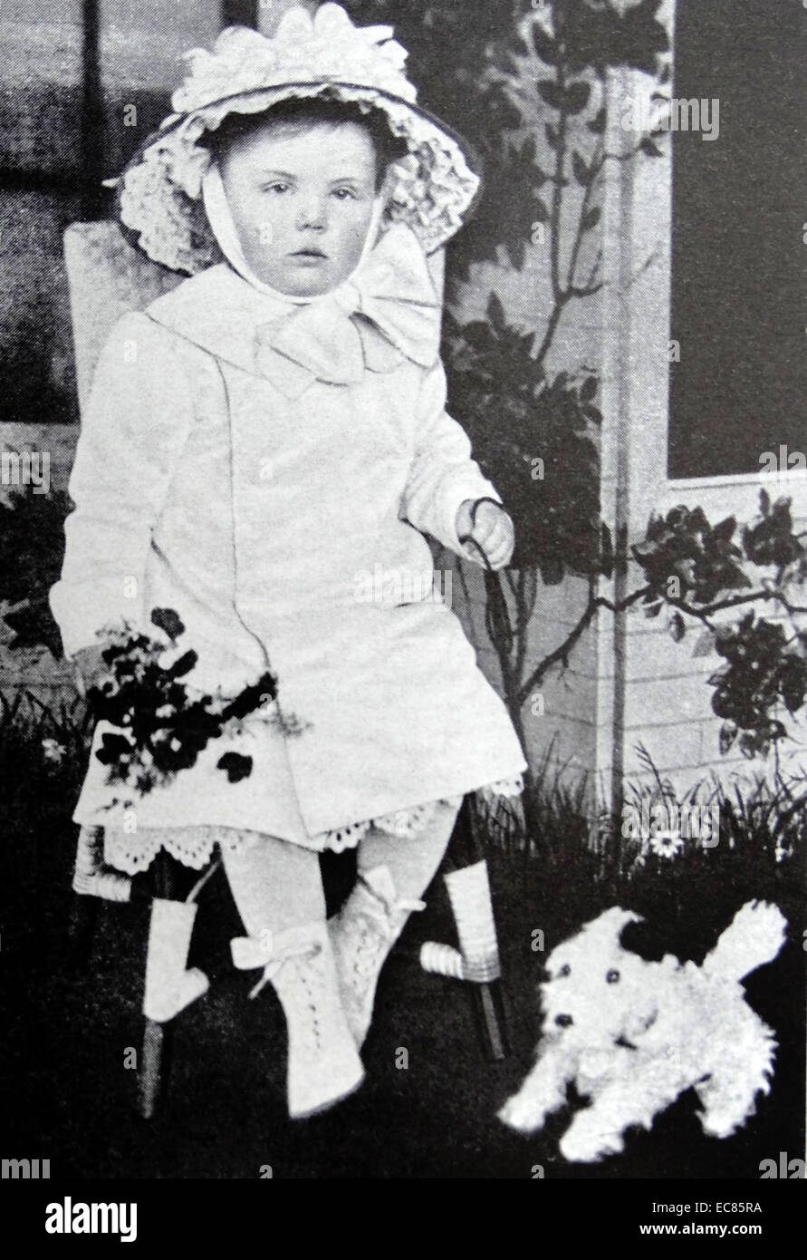 Princess (later Queen) Juliana of The Netherlands aged 3 Stock Photo