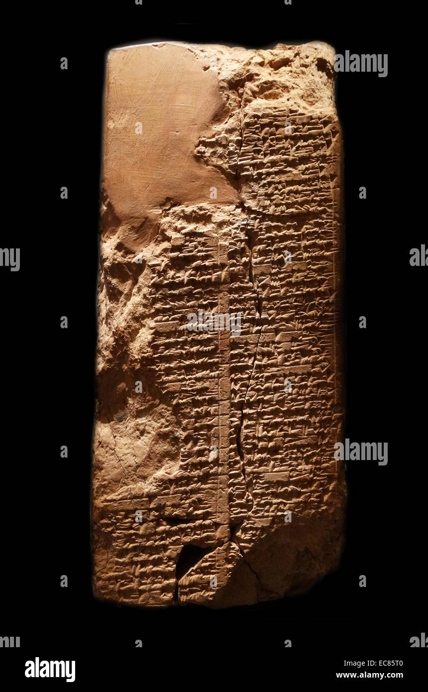 Sumerian 'King List' circa 1800 BC. Description of Gilgamesh the ruler