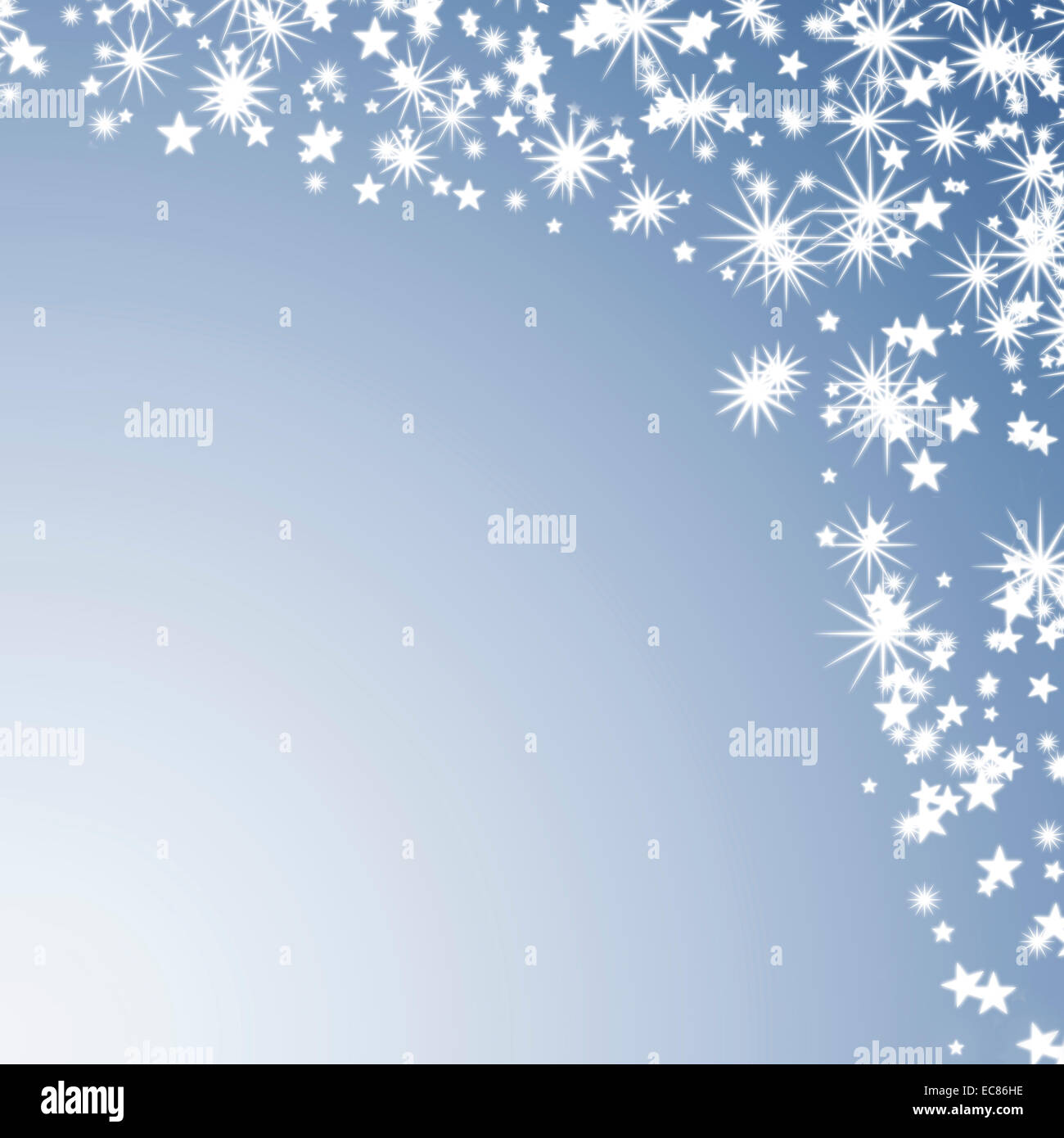 Holiday shiny glowing stars blue background Stock Photo - Alamy