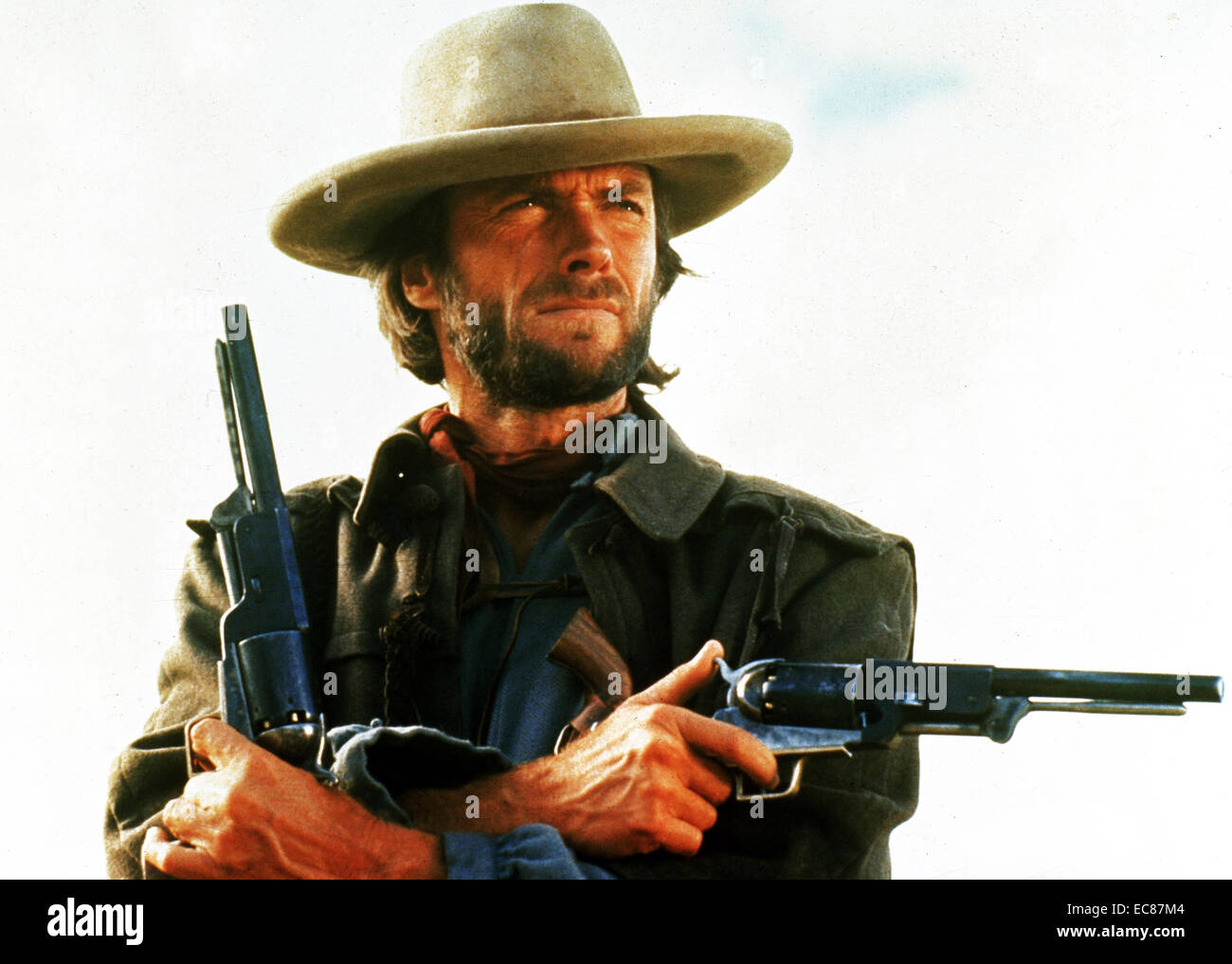 Still from the film 'The Outlaw Josey Wales' a film starring and directed by Clinton 'Clint' Eastwood, Jr (1930-). An American revisionist Western Film set during and after the American Civil War. Dated 1976 Stock Photo
