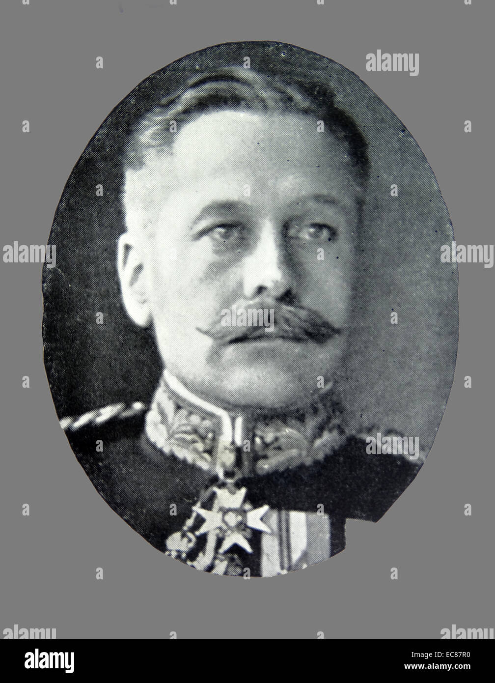 Photograph of Field Marshal Douglas Haig, 1st Earl Haig (1861-1928) British senior officer during the First World War. Commander of the British Expeditionary Force. Dated 1915 Stock Photo