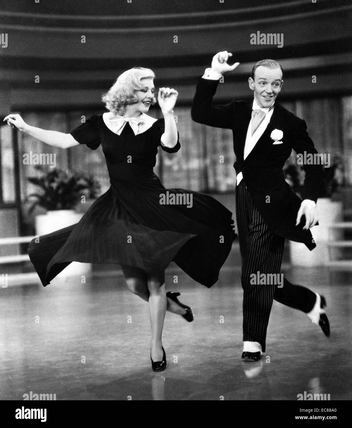 Still from the film 'Swing Time' an American romantic musical comedy set in New York City. Starring Ginger Rogers and Fred Astaire. Dated 1936 Stock Photo