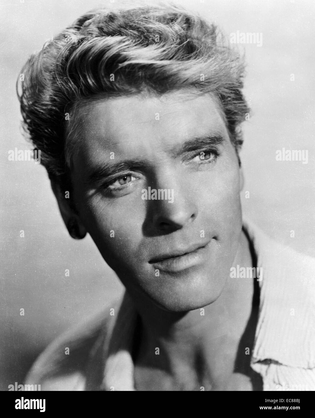 Photograph of Burt Lancaster (1913-1994) American film actor during the filming of 'Desert Fury'. Dated 1947 Stock Photo