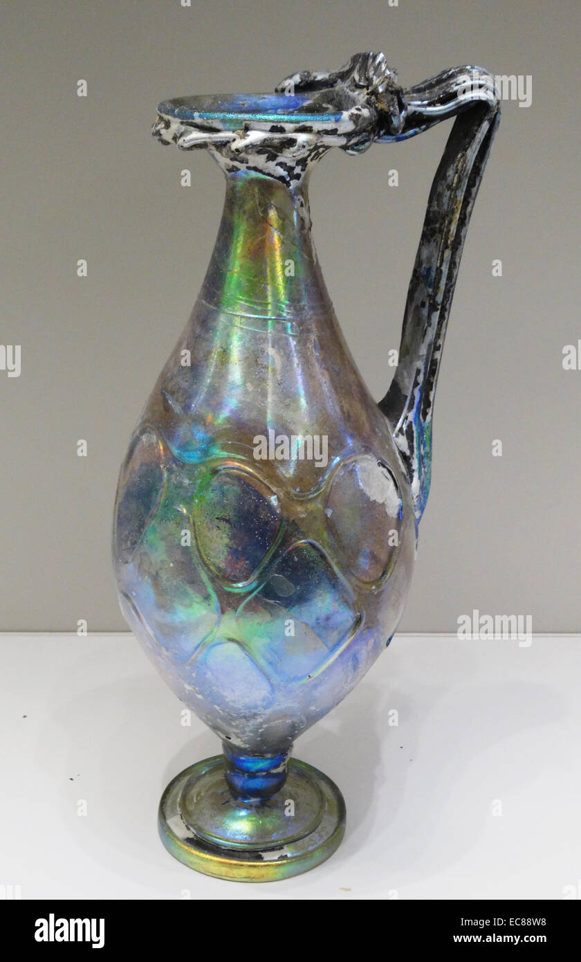 A fine jug, from the Eastern Mediterranean, 4th century. Stock Photo