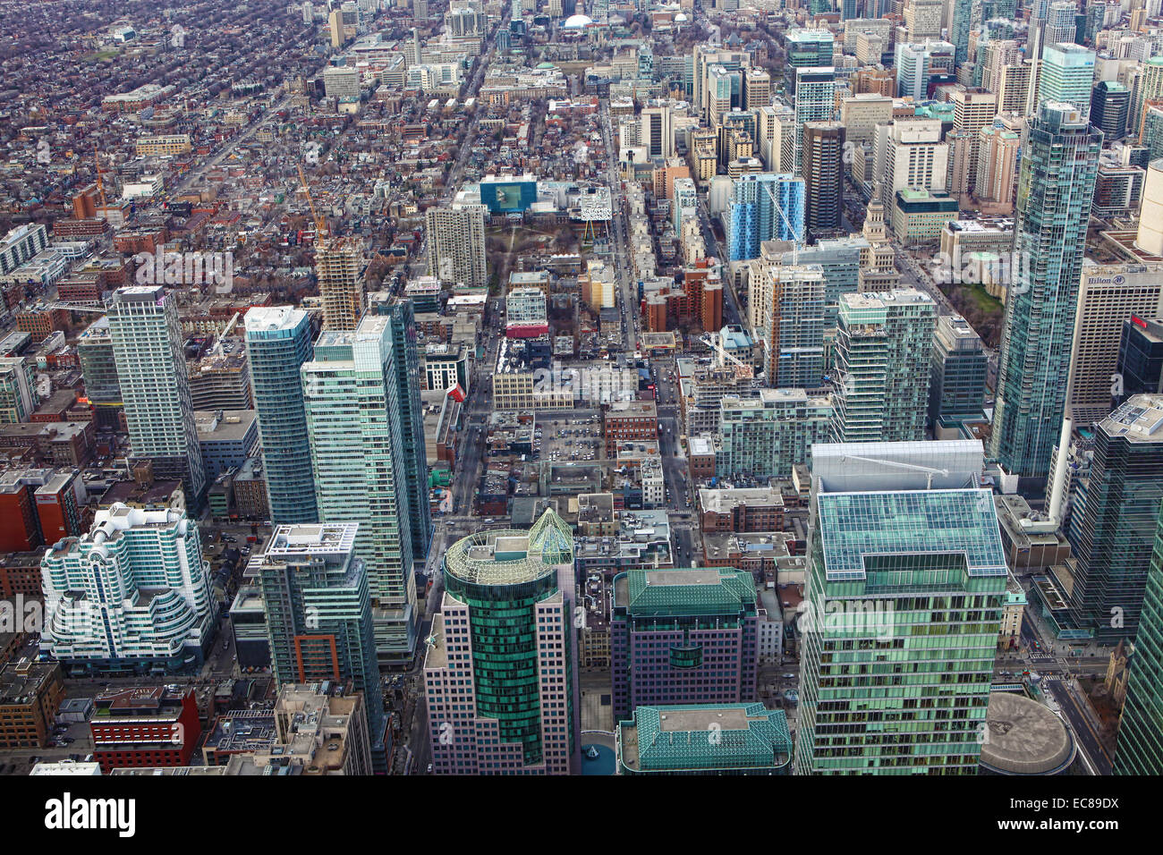 Aerial view of Toronto, Canada buildings Stock Photo