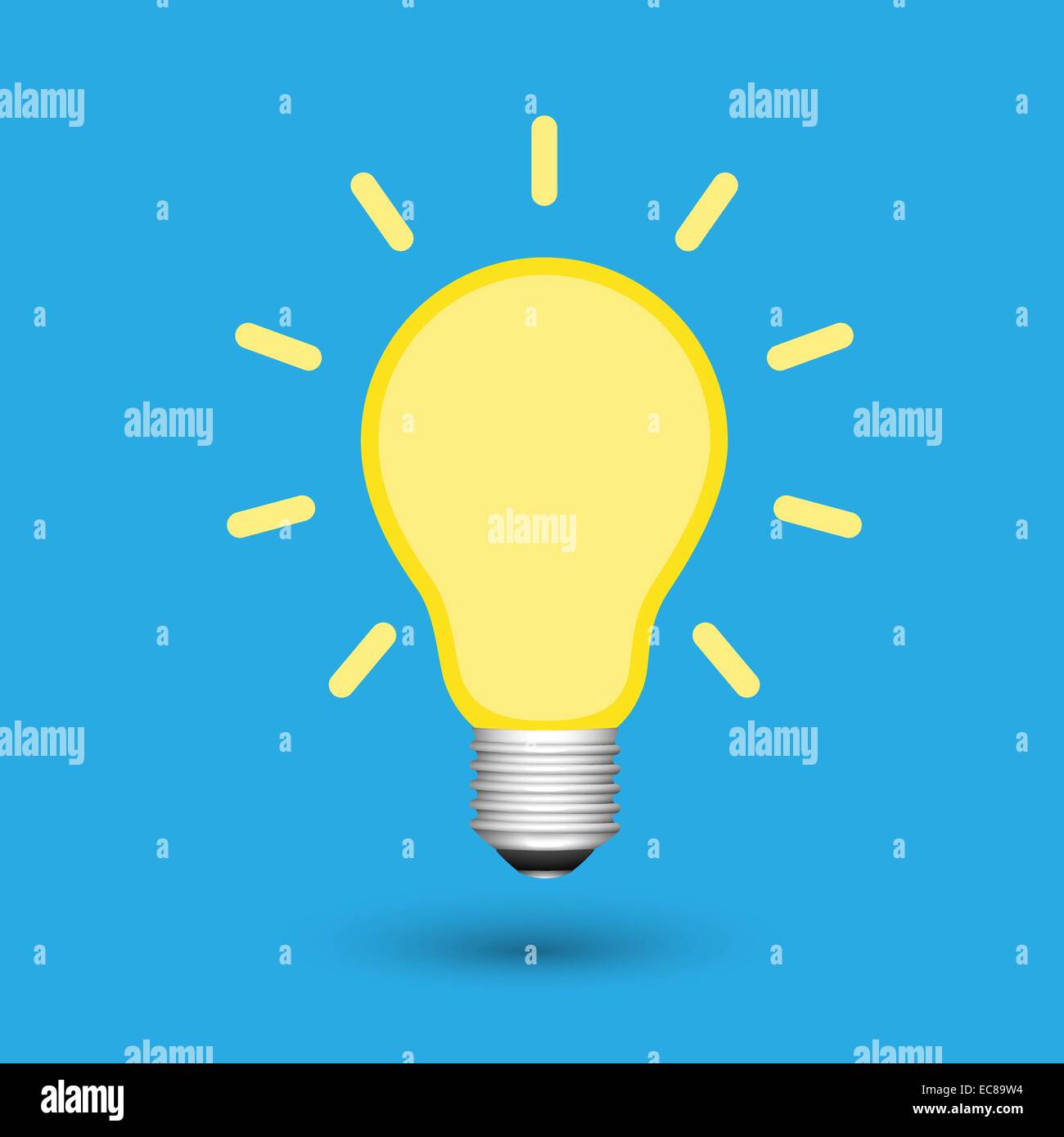Light bulb creative idea concept isolated vector illustration Stock ...