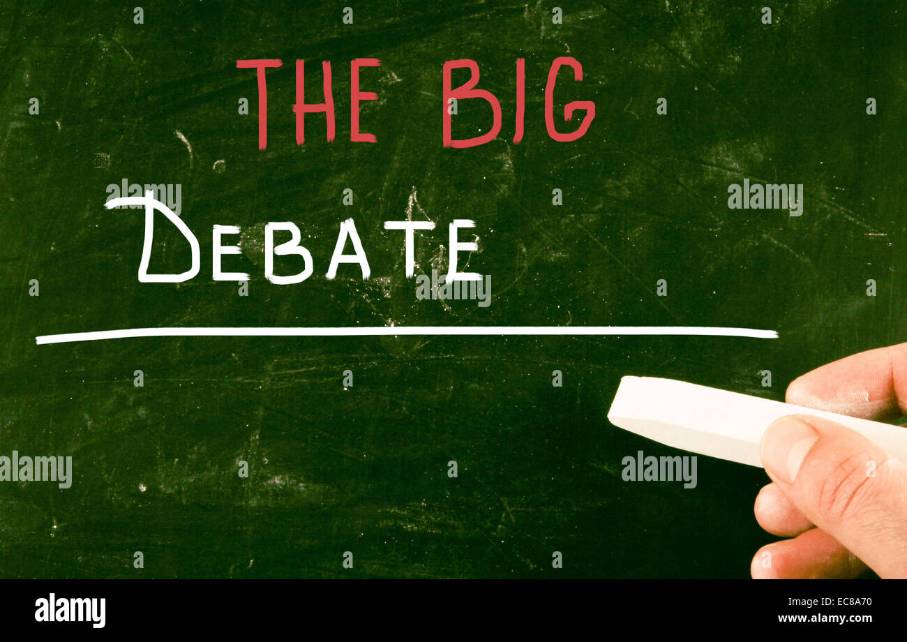 the big debate Stock Photo Alamy