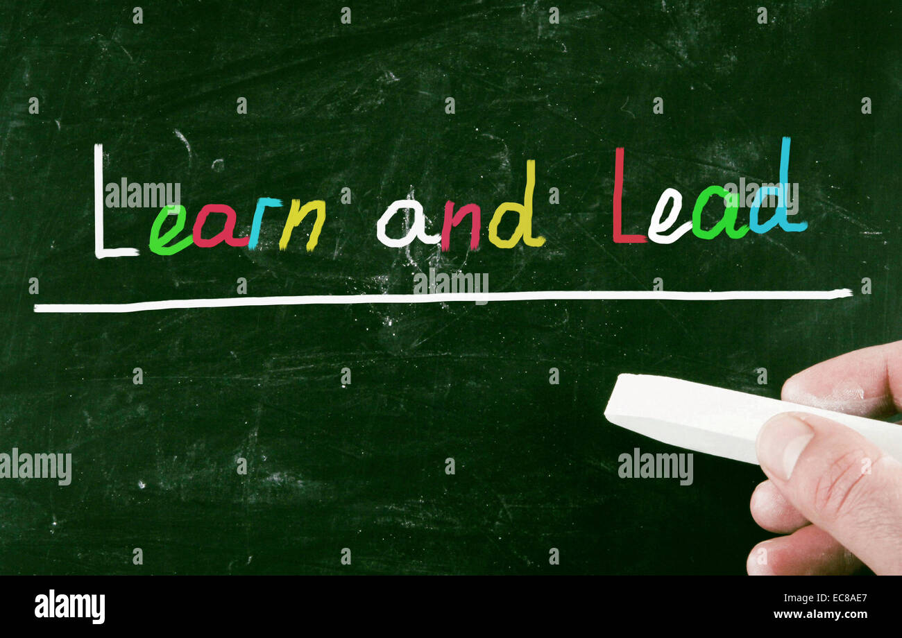 learn and lead Stock Photo - Alamy